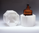 EW-03729-42 ThermoSafe Brands Utility bottle shippers for cider jug style bottles, vertical style, for 3785 mL bottle size