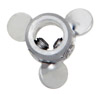 EW-04552-40 316 Stainless Steel Three-blade Propeller, 1" dia x 5/16" bore dia
