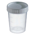 Representative photo only Graduated Sample Containers PP Non Sterile with White Tab 4 oz
