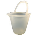 Representative photo only Graduated Polypropylene Bucket 15L 4 PK
