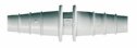Representative photo only Barbed fittings Straight Connector White PP 6 8 mm ID 3 mm 52 mm 13 mm 10 pack