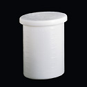 Representative photo only Cylidrical Tank with Cover PP 30 Gal 