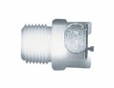 Quick-Disconnect NPT(M) Pipe Adapter; Valved, 1/4 in. NPT(M), 1/4 in. (PLCD10004)
