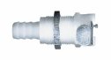 Quick-Disconnect Panel-Mount Hose Barb Fitting Body; Straight-through, (PMC1604)