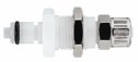 Quick-Disconnect Panel-Mount Compression Insert; Valved, 1/4" Tube OD, (PMCD4004)