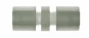 Straight compression union, PVDF, 3/8" tubing OD (YO-06381-92)