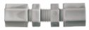 EW-06390-10 Bulkhead compression union, polypropylene, 1/4" OD, 10 per pack