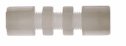 Bulkhead compression union, PVDF, 1/4" OD (YO-06390-50)