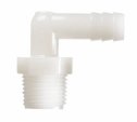 0646640.jpg - Barbed fittings, NPT male pipe adapter elbows, HDPE, 1" NPT(M) x 1" ID, 13/16" x  2-1/16" x  2-1/2"