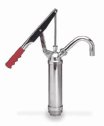 Lever drum pump, 8 strokes per gallon, zinc-plated pump body