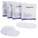 Representative photo only Advantec Sterile Mixed Cellulose Ester Filter Membranes 47mm dia 0 45m absorbent pads not included gridded surface 1000 pack packaged individually 