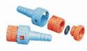 EW-06841-52 Keck<small><sup>&reg;</sup></small> Glassware Adapter, RD-14 threaded Port or 11 mm OD barbed port, 10/pk