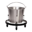 EW-07270-04 Stainless Steel Stand with Swivel Casters (bucket not included)