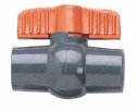 Low-Cost PVC Two-Way Ball Valve, 1 NPT(F) connectors
