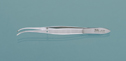 EW-10923-04 Iris Tissue Forceps, Half curved, Precision-grade