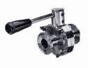 Sanitary Butterfly Valve, 3" TRI-CLAMP