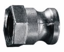 Polypropylene male cam to female NPT threaded adapters