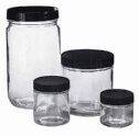 Representative photo only Qorpak Kaptclean Glass Sample Jars Wide Mouth 240 mL Cs Of 24