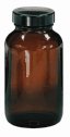 Representative photo only Qorpak Precleaned Amber Bottle 120 mL PTFE lined cap case of 24