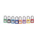 Xenoy Plastic Lock, Keyed Differently, 1-1/2" Shackle, 1-3/4" Body Hei (KDL812RD), Xenoy brand