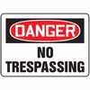 Accuform Danger no Trespassing Signs