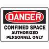 Accuform Danger Confined Space Signs