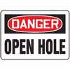 Accuform Danger Open Hole Signs