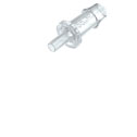 Male luer with lock ring x 3/16" hose barb, PP, 25/pk (YO-45503-52)