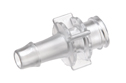 Large-bore adapter luer-style female x 1/4" hose barb, polycarbonate, (YO-45509-58)