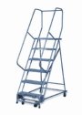 Representative photo only Rolling ladder 6 steps 100 overall height