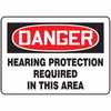 51014_14.jpg - Safety Sign, Danger - Hearing Protection Required In This Area, 7" X 10", Adhesive Vinyl