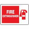 Safety Sign, Fire Extinguisher (symbol), 7" X 10", Adhesive Vinyl (MFXG423VS)
