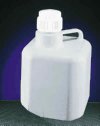 Representative photo only Economical heavy duty graduated polypropylene carboy with shoulder handle 20 Liter
