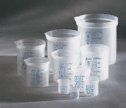 Azlon polypropylene "square ratio" beaker assortment pack; one each of