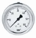0 to 3000 psi Industrial Gauge with Back Connection, 2 1/2" Dial