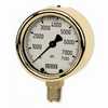 Wika Forged Brass Industrial Gauge, 30" Hg To 60 PSI; 1/4" NPT(M), 2.5