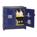Representative photo only Eagle PE Acid And Corrosive Cabinets 22 Gal Blue