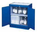 Representative photo only SciMatCo Full Size Acid Storage Cabinet twenty four 2 5 L bottle capacity