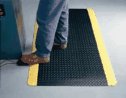 Representative photo only Wearwell UltraSoft Diamond Plate Spongecote Safety Mat 3 ft W x 5 ft L 15 16 thick Black with yellow border