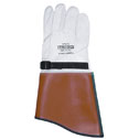 Representative photo only Goat Skin Leather Protector Glove with strap 16 length size 9