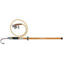 Representative photo only Insulated Static Discharge Stick 4 foot length with 6 foot grounding cable and clamp with strain relief