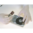 Representative photo only QRP Vinyl Cleanroom Gloves medium 100 bag
