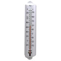 12" Vertical Metal Wall Thermometer with Alcohol Spirit Tube. 0F to 12