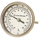 Representative photo only 3 Dial Silicone filled Back connected Dial Dual scale Industrial Bimetal Thermometer 24 L range 0 250f 20 120c