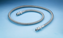 Representative photo only Smooth PTFE lined hose assembly 3 4 hex male x 3 4 hex male 1 ft length